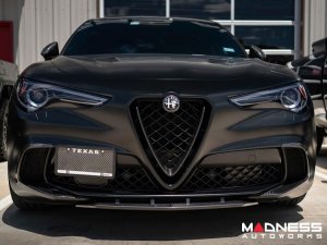  Alfa Romeo Stelvio Front Splitter - Carbon Fiber - Quadrifoglio